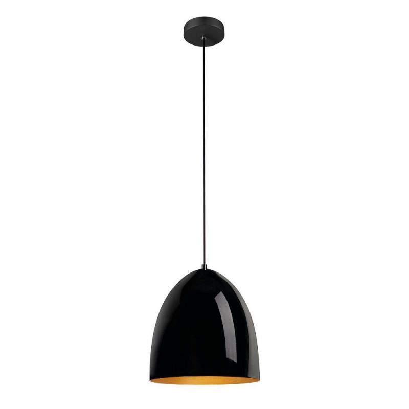 SLV 1008131 PARA CONE 30, Pendelleuchte, Pendellänge 250 cm, E27, 1x max. 60 W, schwarz / gold