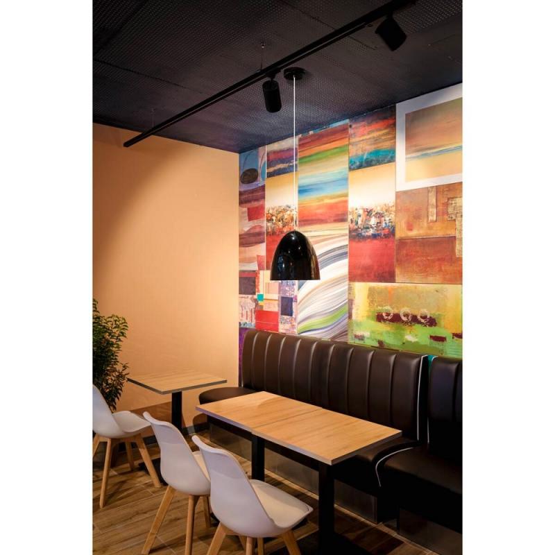 SLV 1008129 PARA CONE 20, Pendelleuchte, Pendellänge 250 cm, E27, 1x max. 60 W, schwarz / gold