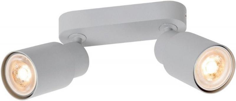 SLV 1008364 PURI 2.0 Tube, Wand- und Deckenaufbauleuchte, long, 2 x max. 6 W GU10, grau
