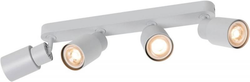 SLV 1008347 PURI 2.0 Tube, Wand- und Deckenaufbauleuchte, long, 4 x max. 6 W GU10, grau