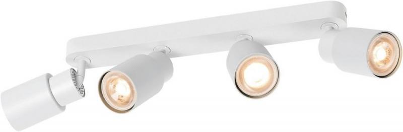 SLV 1008346 PURI 2.0 Tube, Wand- und Deckenaufbauleuchte, long, 4 x max. 6 W GU10, weiß
