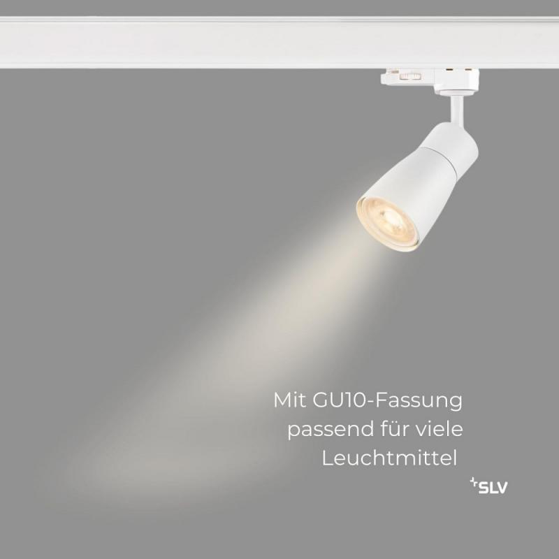 SLV 1008274 PURI 2.0 Dome, 3~ Spot, GU10, 1x max. 6 W, weiß