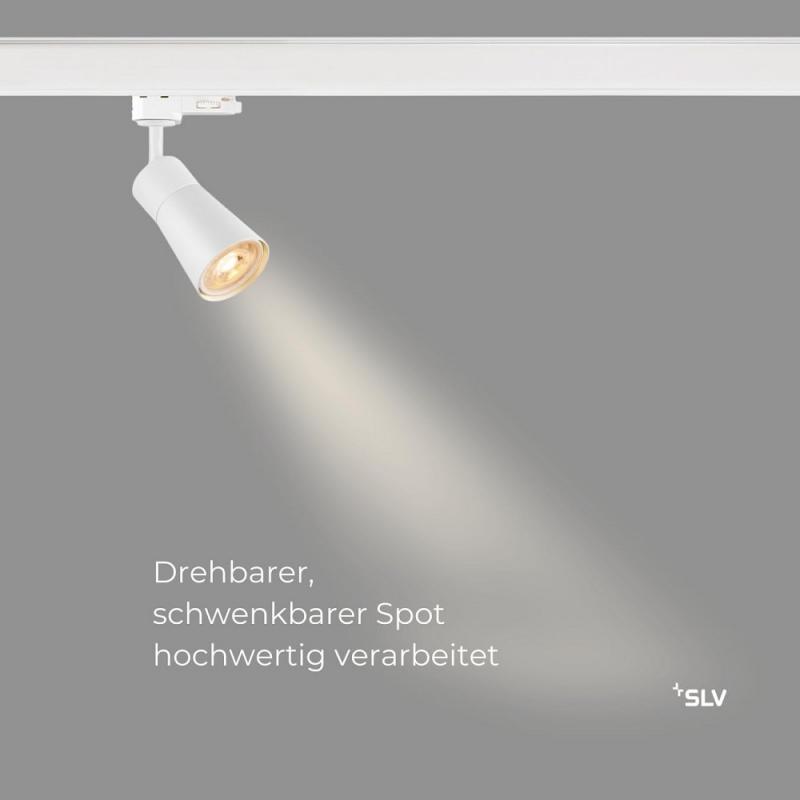 SLV 1008271 PURI 2.0 Cone, 3~ Spot, GU10, 1x max. 6 W, weiß