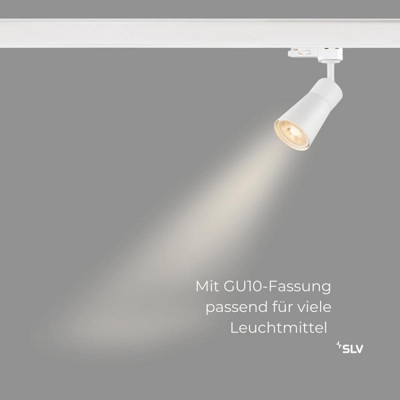 SLV 1008271 PURI 2.0 Cone, 3~ Spot, GU10, 1x max. 6 W, weiß