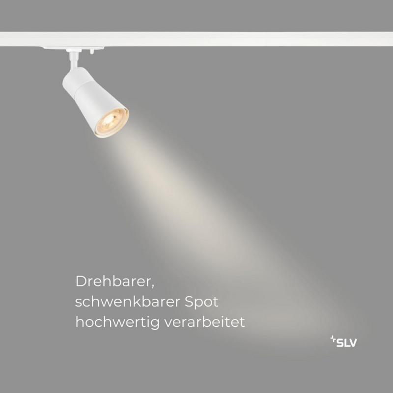 SLV 1008248 PURI 2.0 Cone, 1~ Spot, GU10, 1x max. 6 W, weiß