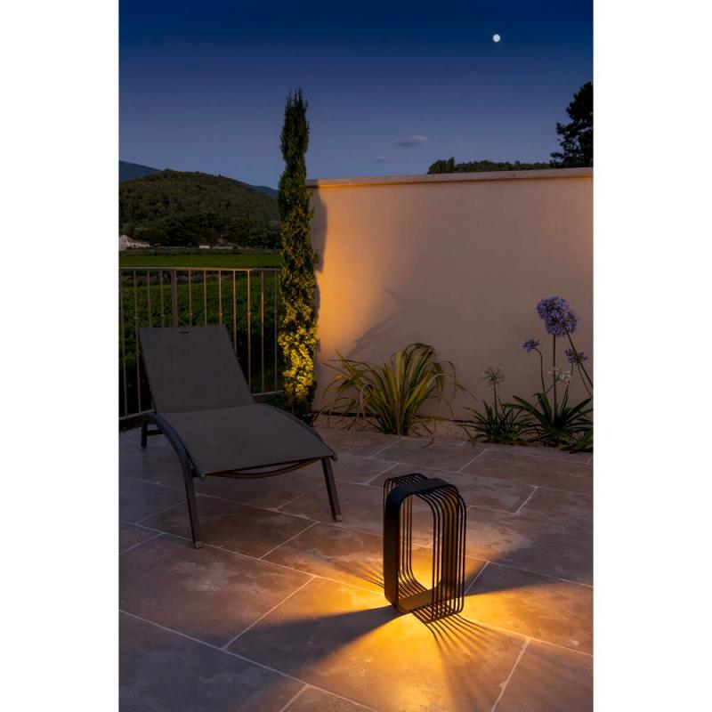 SLV 1008477 GRID CUBE, Stehleuchte, 2700 K, IP65, schwarz