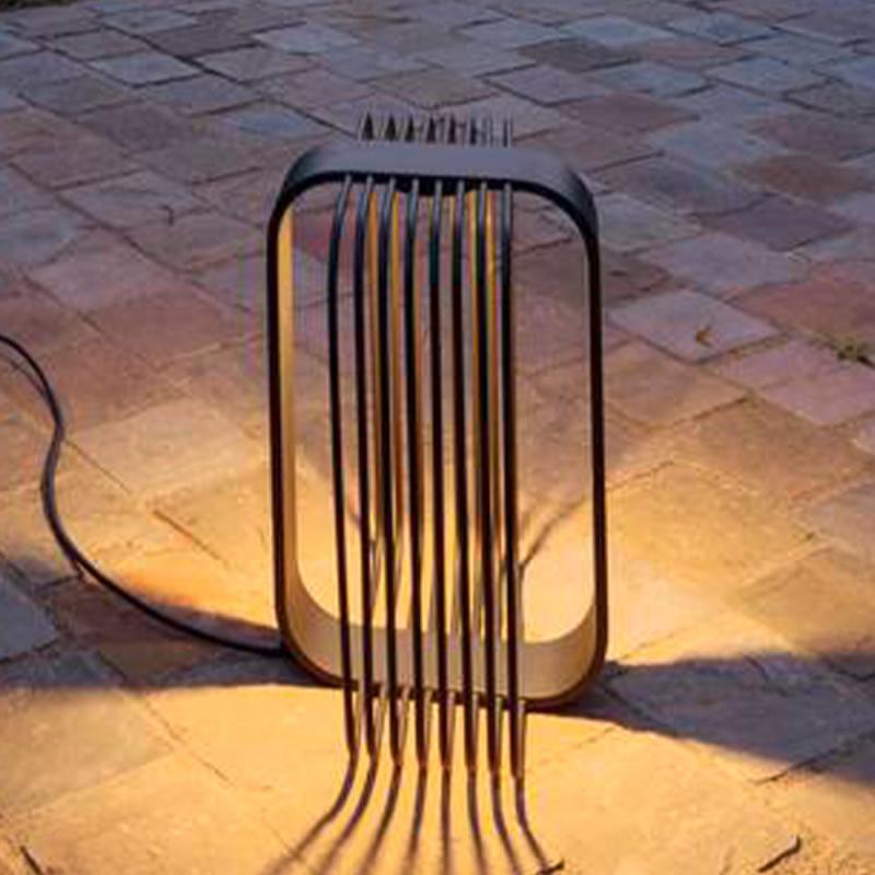 SLV 1008477 GRID CUBE, Stehleuchte, 2700 K, IP65, schwarz