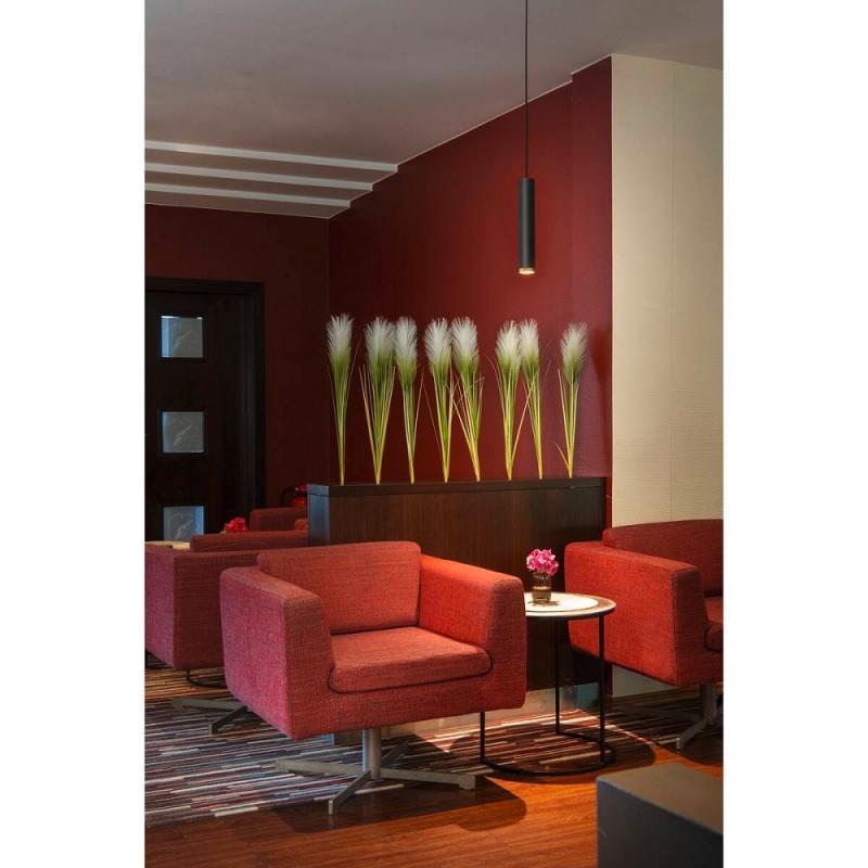 SLV 1008471 GRIP! L, 1~ Pendelleuchte, GU10, Pendellänge 200 cm, 1x max. 6 W, schwarz / gold