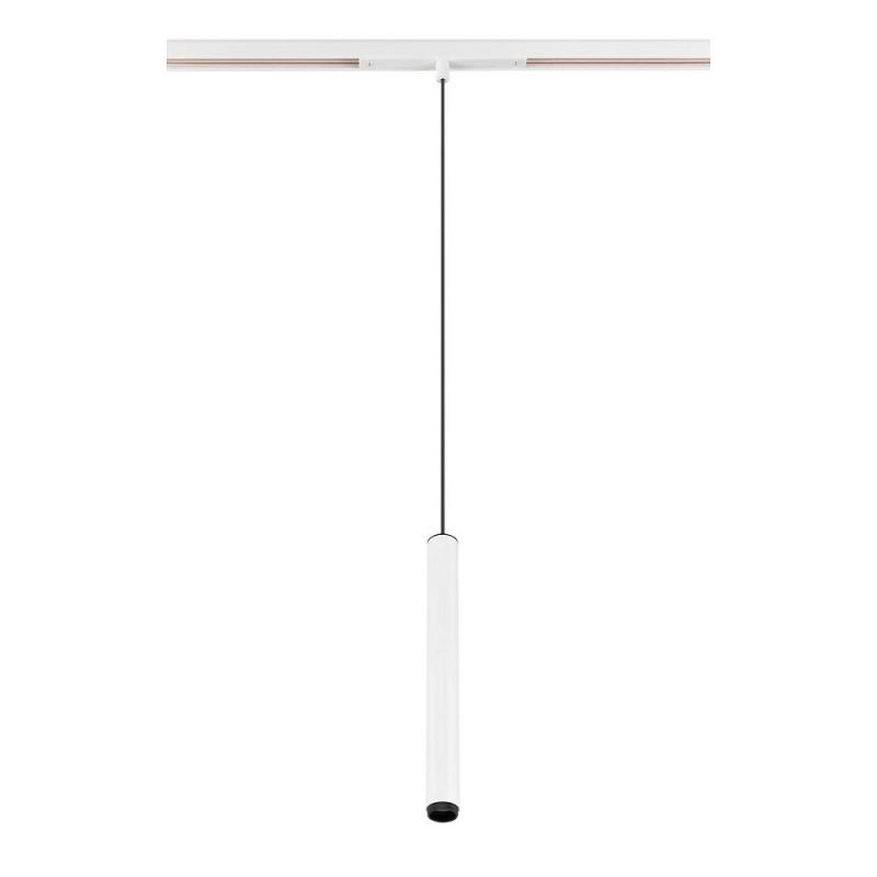 SLV 1008464 GRIP! S, 48V Pendelleuchte, Pendellänge 200 cm, 2000-3000 K, 29°, DALI, Dim-to-Warm, weiß / schwarz