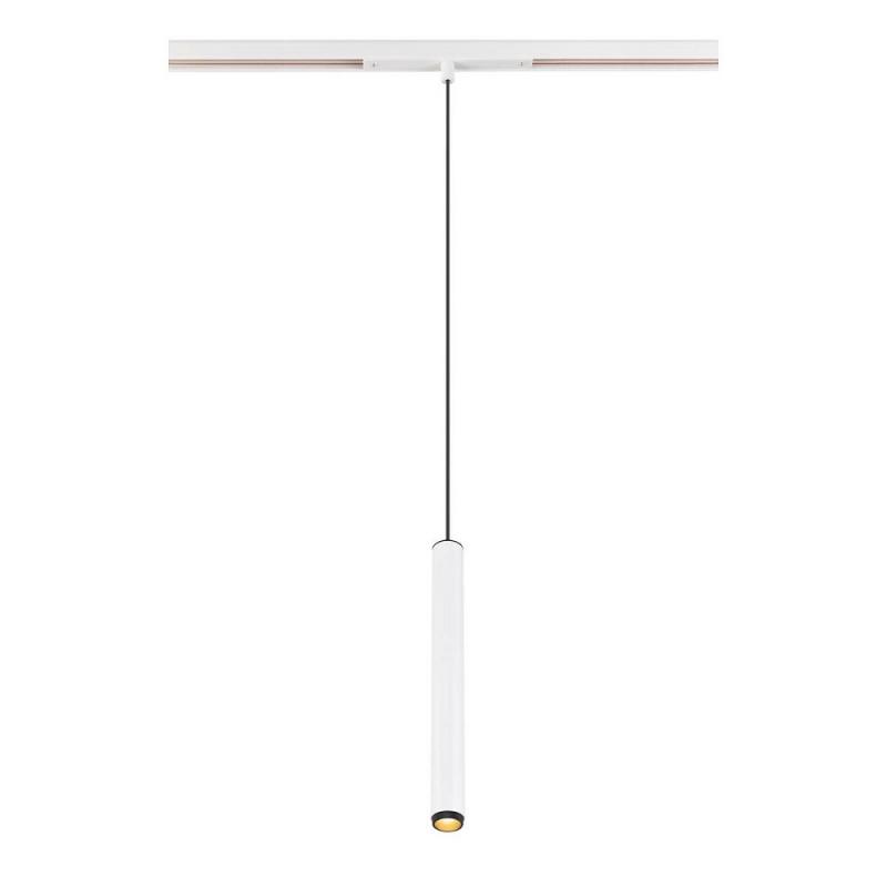 SLV 1008464 GRIP! S, 48V Pendelleuchte, Pendellänge 200 cm, 2000-3000 K, 29°, DALI, Dim-to-Warm, weiß / schwarz