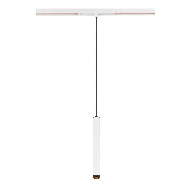 SLV 1008464 GRIP! S, 48V Pendelleuchte, Pendellänge 200 cm, 2000-3000 K, 29°, DALI, Dim-to-Warm, weiß / schwarz