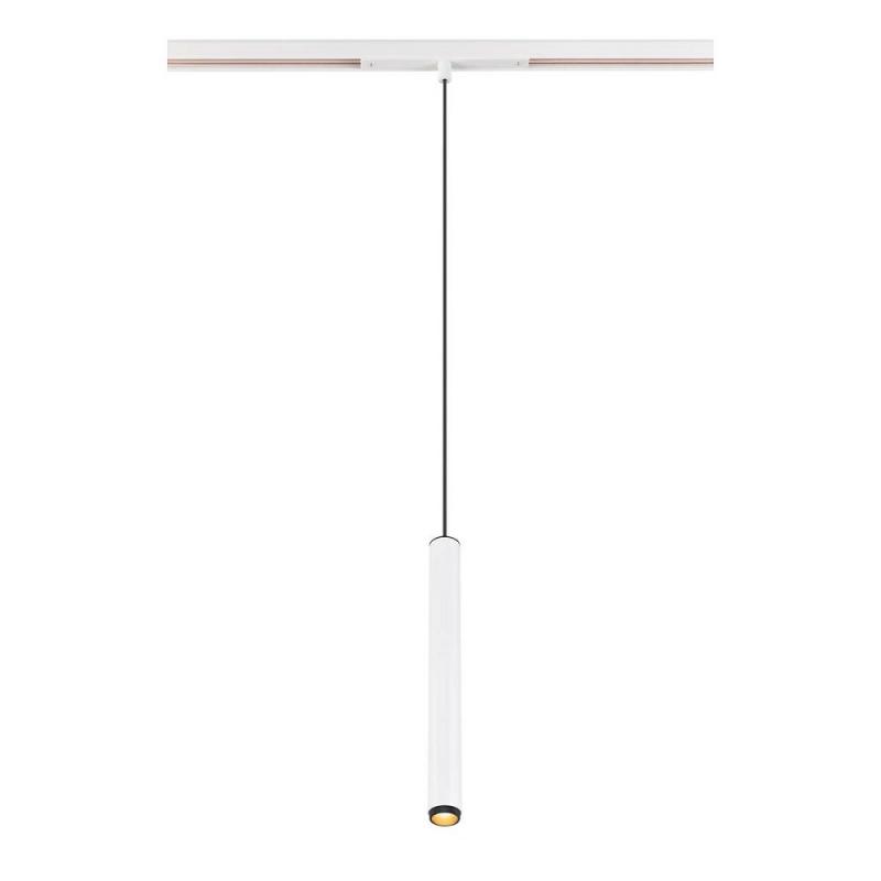 SLV 1008459 GRIP! S, 48V Pendelleuchte, Pendellänge 200 cm, 3000 K, 29°, DALI, weiß / schwarz