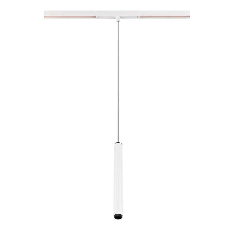 SLV 1008459 GRIP! S, 48V Pendelleuchte, Pendellänge 200 cm, 3000 K, 29°, DALI, weiß / schwarz