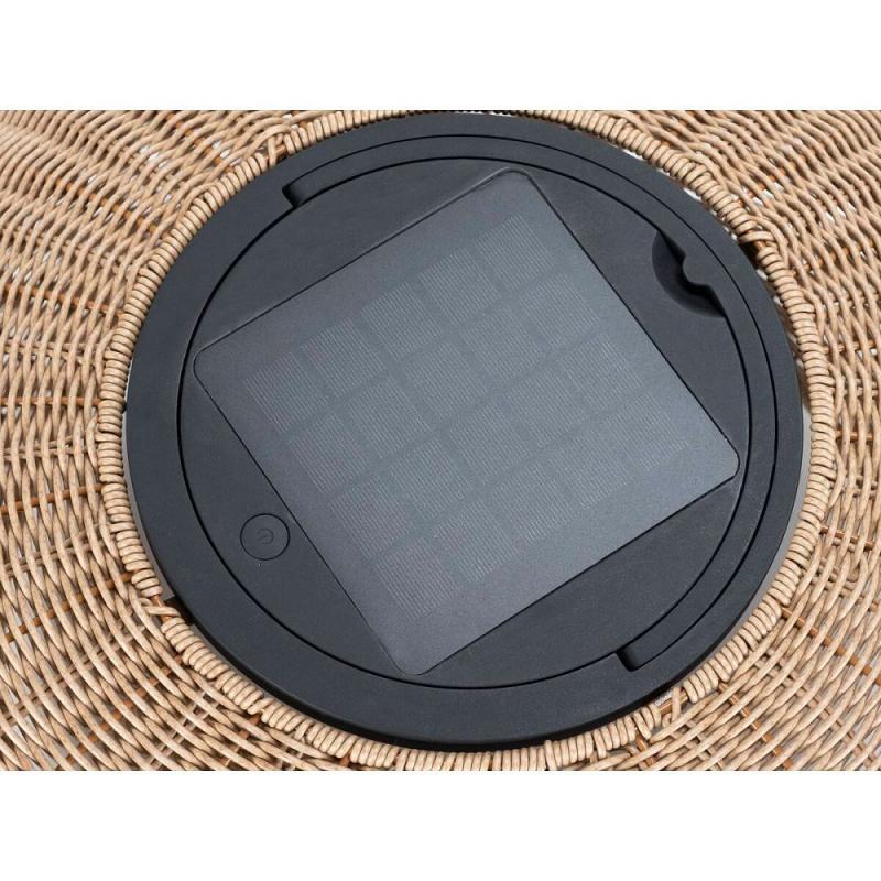 SLV 1008389 ADEGAN, Outdoor Stehleuchte, flat, Solar, 2200 K, IP65, braun