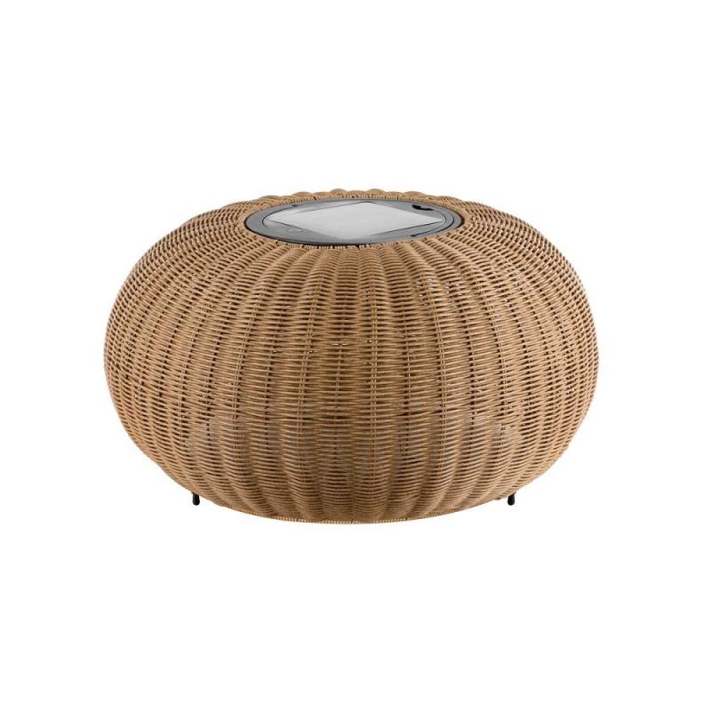 SLV 1008389 ADEGAN, Outdoor Stehleuchte, flat, Solar, 2200 K, IP65, braun