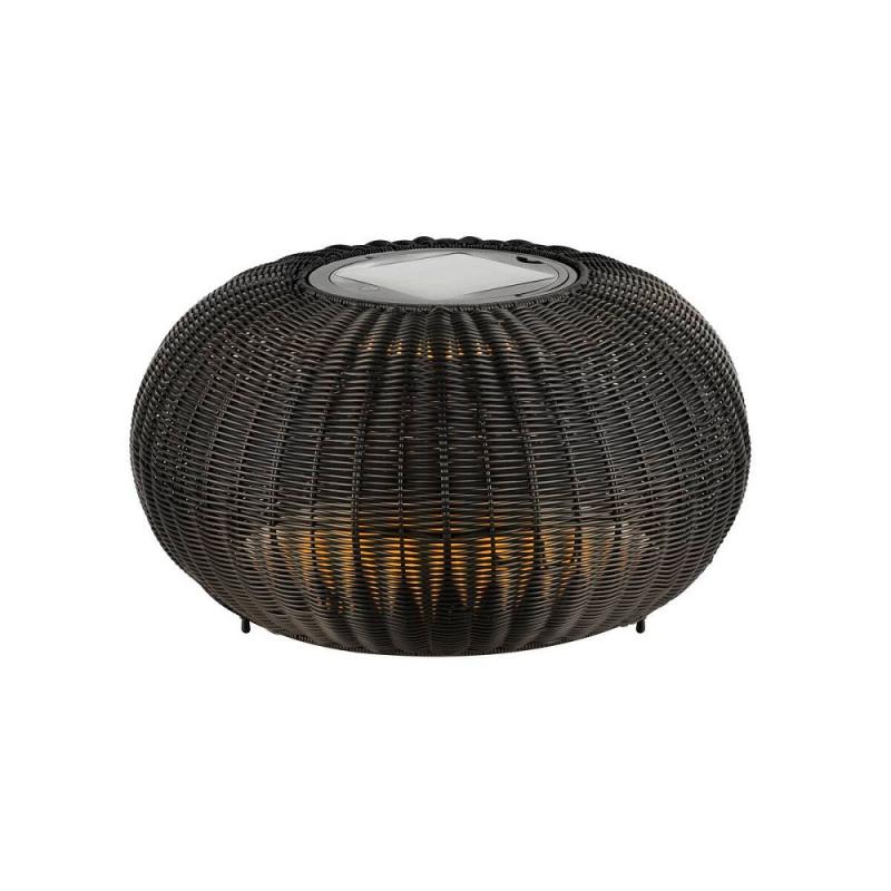 SLV 1008388 ADEGAN, Flache Outdoor Stehleuchte, flat, Solar, 2200 K, IP65, schwarz