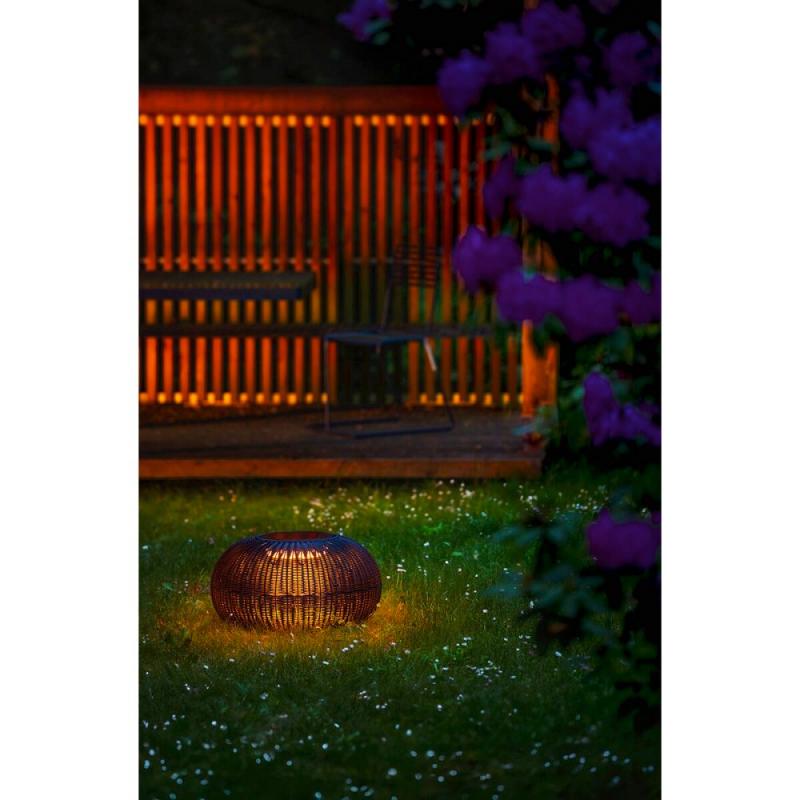 SLV 1008388 ADEGAN, Flache Outdoor Stehleuchte, flat, Solar, 2200 K, IP65, schwarz