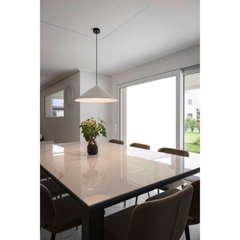 SLV 1008506 MAGICO 55, Pendelleuchte, E27, Pendellänge 180 cm, 1x max. 10 W, matt weiß