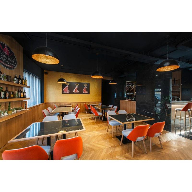 SLV 1008538 FORCHINI 70, Pendelleuchte, E27, Pendellänge 150 cm, 1x max. 40 W, matt schwarz / matt gold