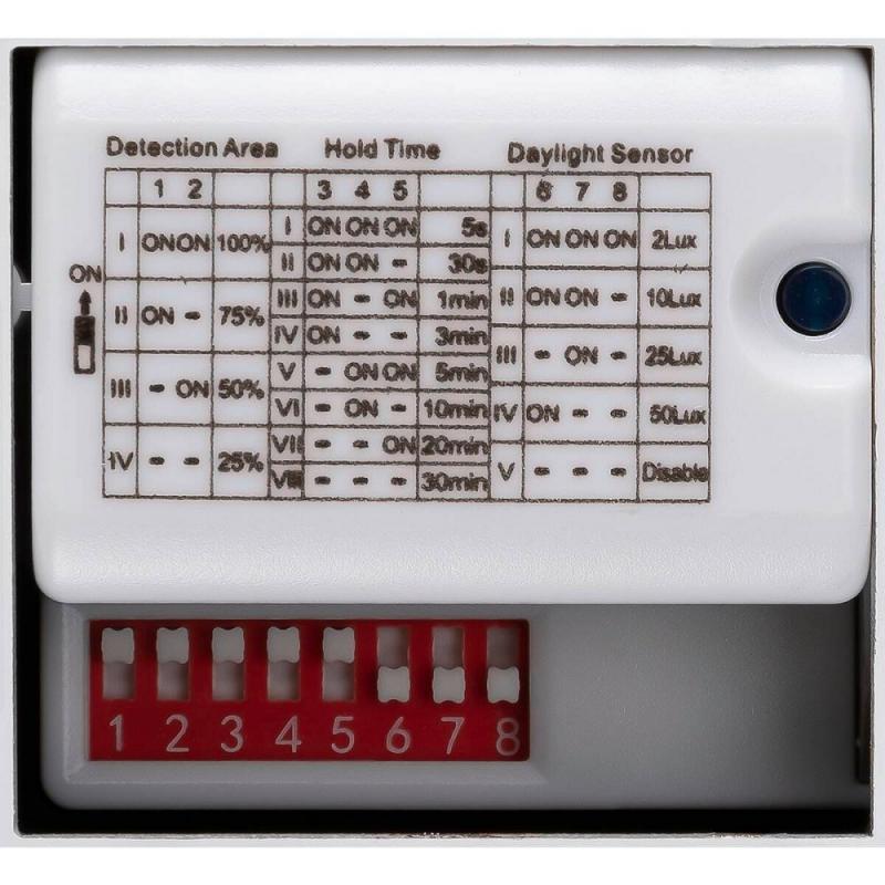 SLV 1008901 OUTDOOR BULKHEAD V 360, SENSOR 20W  830/840/856 IP65 IK10, weiß