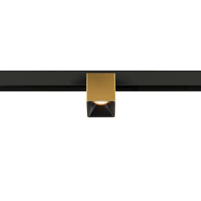 SLV 1008983 FIX-IT!, 48V, DALI, eckig, Surface mounted track, Spot, 2700K, 6.6 W, 36°, gold / schwarz