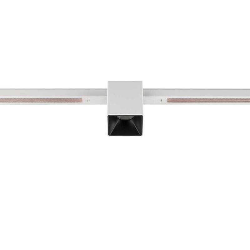 SLV 1008977 FIX-IT!, 48V, DALI, eckig, Standard track, Spot, 2000-3000K, 7.4 W, 36°, weiß / schwarz