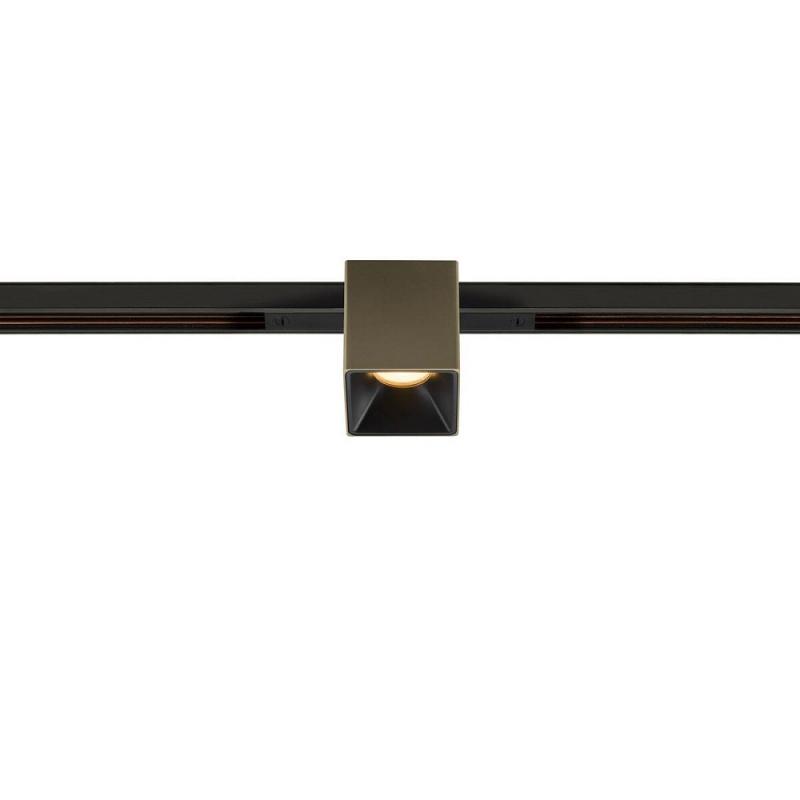 SLV 1008976 FIX-IT!, 48V, DALI, eckig, Standard track, Spot, 3000K, 6.6 W, 36°, bronze / schwarz