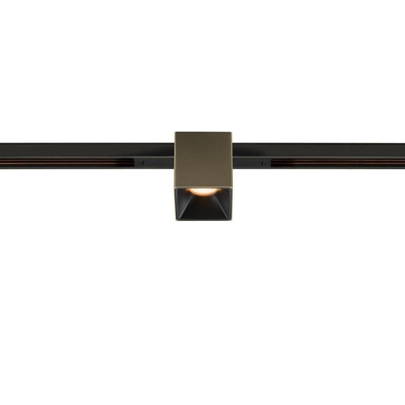 SLV 1008972 FIX-IT!, 48V, DALI, eckig, Standard track, Spot, 2700K, 6.6 W, 36°, bronze / schwarz