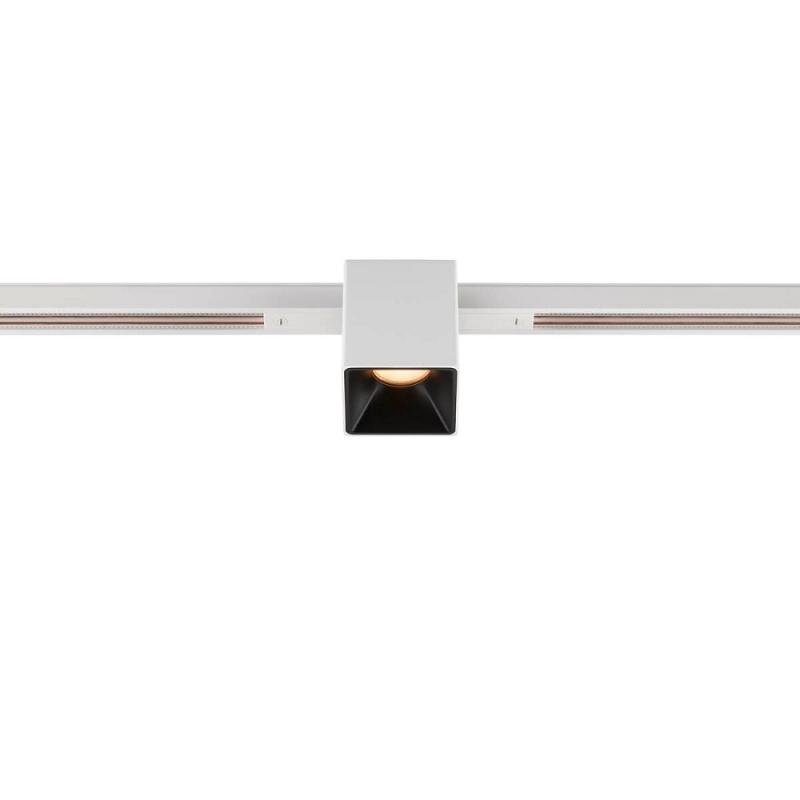 SLV 1008969 FIX-IT!, 48V, DALI, eckig, Standard track, Spot, 2700K, 6.6 W, 36°, weiß / schwarz