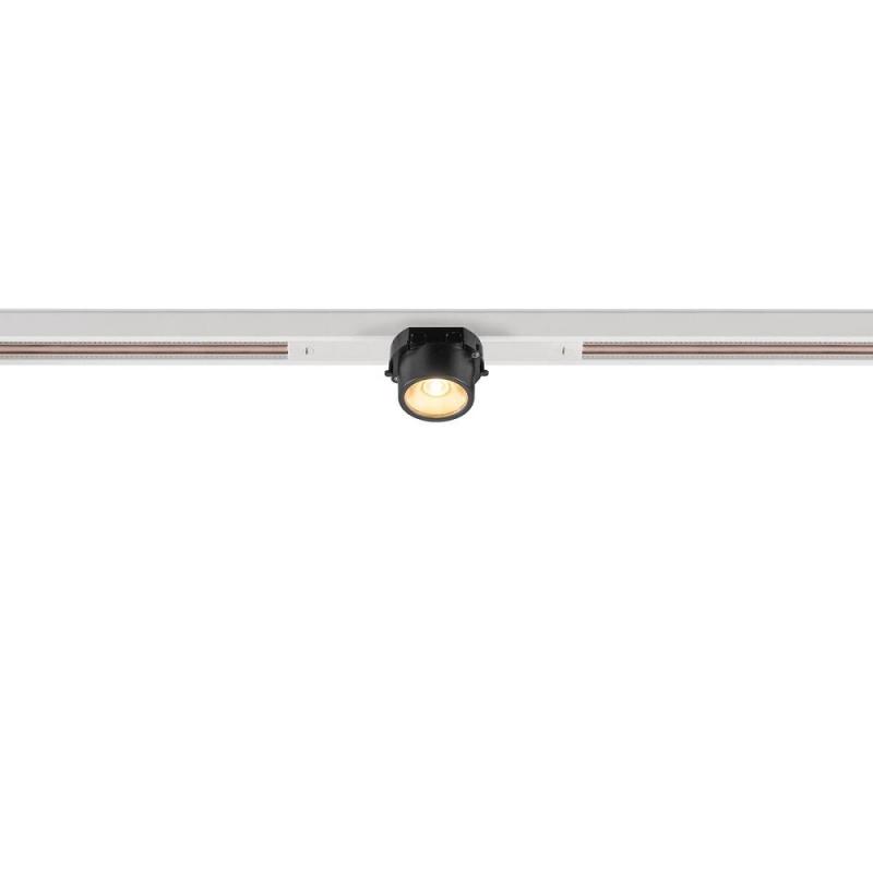 SLV 1008949 FIX-IT!, 48V, DALI, rund, Standard track, Spot, 3000K, 6.6 W, 36°, weiß / schwarz