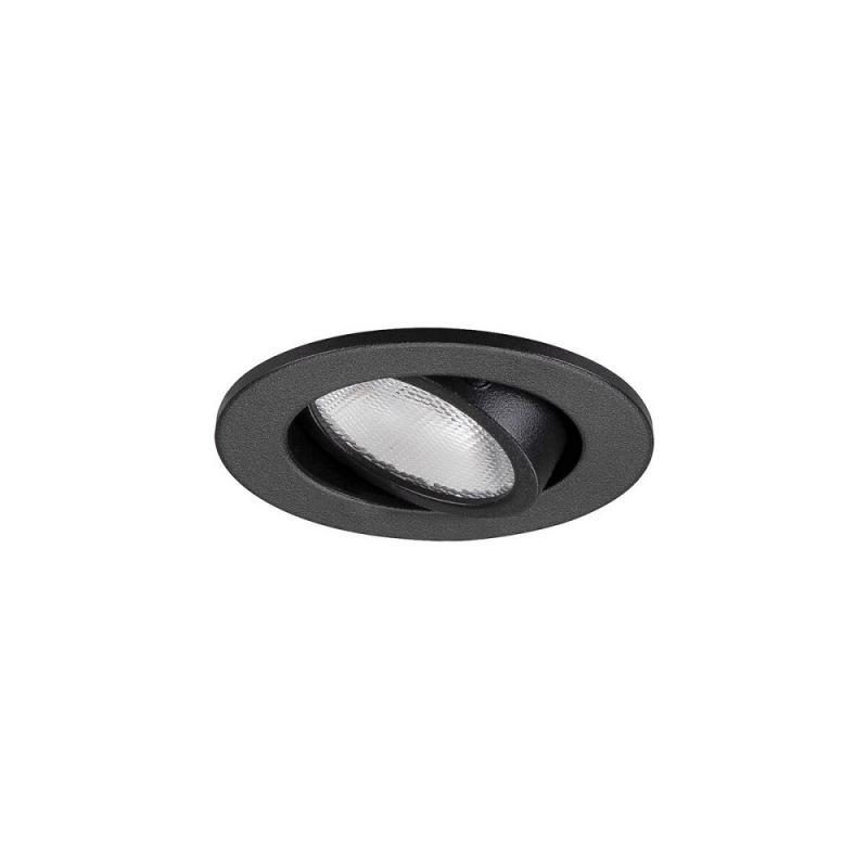 SLV 1009005 NEW TRIA® 45, DL, rund, Deckeneinbauleuchte, 3000 K, 24°, schwarz