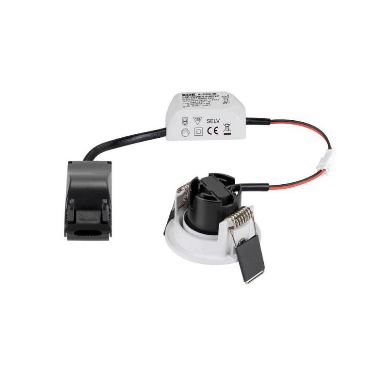 SLV 1009002 NEW TRIA® 45, DL, rund, Deckeneinbauleuchte, 2700 K, 24°, weiß