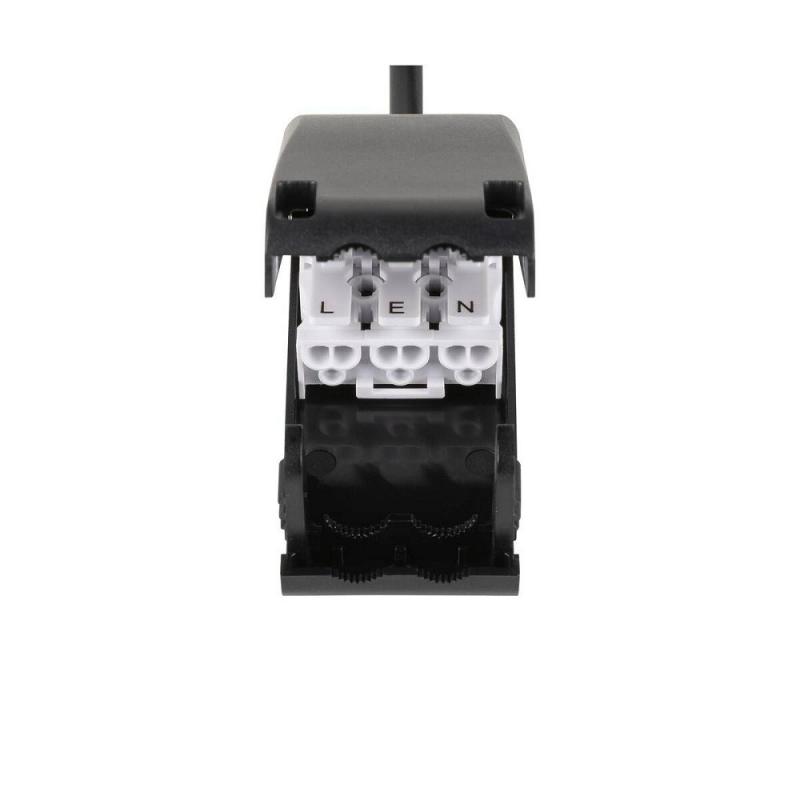 SLV 1009023 NEW TRIA® 68 Deckeneinbauleuchte rund 7,5W 3000K schwarz PHASE AIRTIGHT