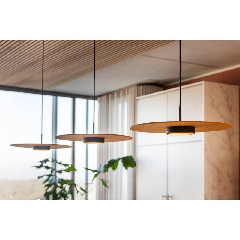 SLV 1009018 GRIP! FLAT 48V Pendelleuchte DALI 2700/3000K schwarz/schwarz – moderne LED Pendelleuchte für 48V System