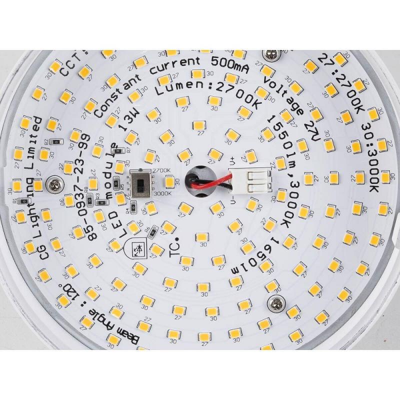 SLV 1009015 GRIP! FLAT Pendelleuchte PHASE 2700/3000K weiß/schwarz – moderne LED Pendelleuchte mit CCT Switch