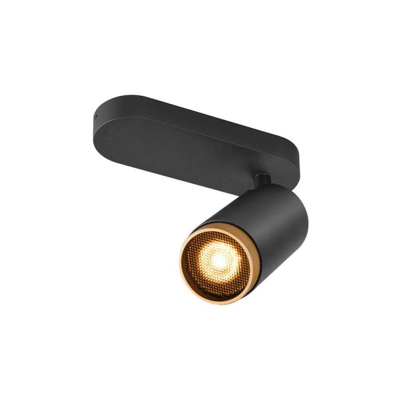 SLV 1009093 GRIP! L SPOT CL Deckenstrahler zylindrisch schwarz/gold max 6W GU10