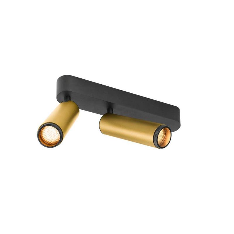 SLV 1009082 GRIP M LED Deckenaufbauleuchte 28W 2700K Gold Schwarz dimmbar 42 Grad CRI90 modernes Design