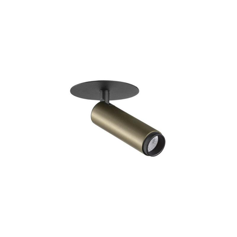 SLV 1009057 GRIP! S Deckeneinbauleuchte 10W 3000K 29° CRI90 Ø 6,8 cm dimmbar bronze/schwarz