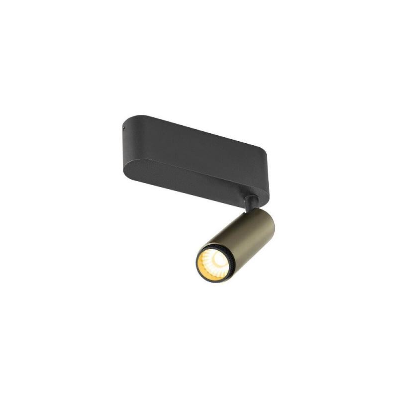 SLV 1009041 GRIP! S Deckenstrahler single PHASE 3000K 11W 29° bronze/schwarz – kompakter LED Aufbaustrahler