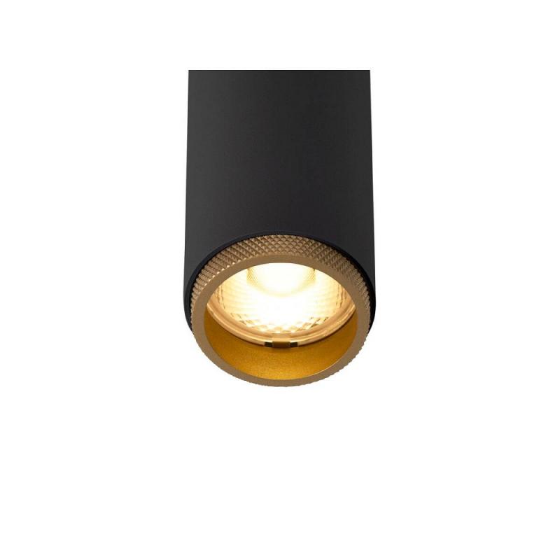 SLV 1009027 GRIP! S 48V Spot 3000K 9,8W DALI – tief eingelassener Schienenstrahler schwarz/gold