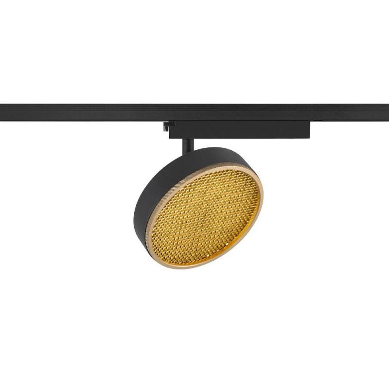 SLV GRIP! FLAT 1009131 – 16W 1~ Spot schwarz/gold 2700/3000K CRI90 dimmbar