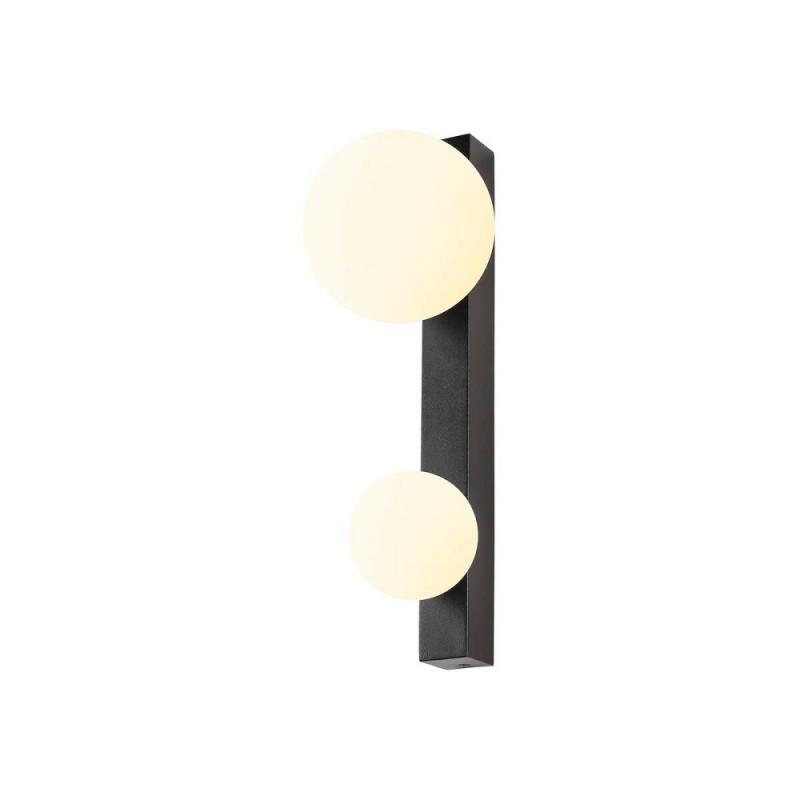 SLV 1009145 SUN WL DOUBLE G9 Wandaufbauleuchte schwarz IP20