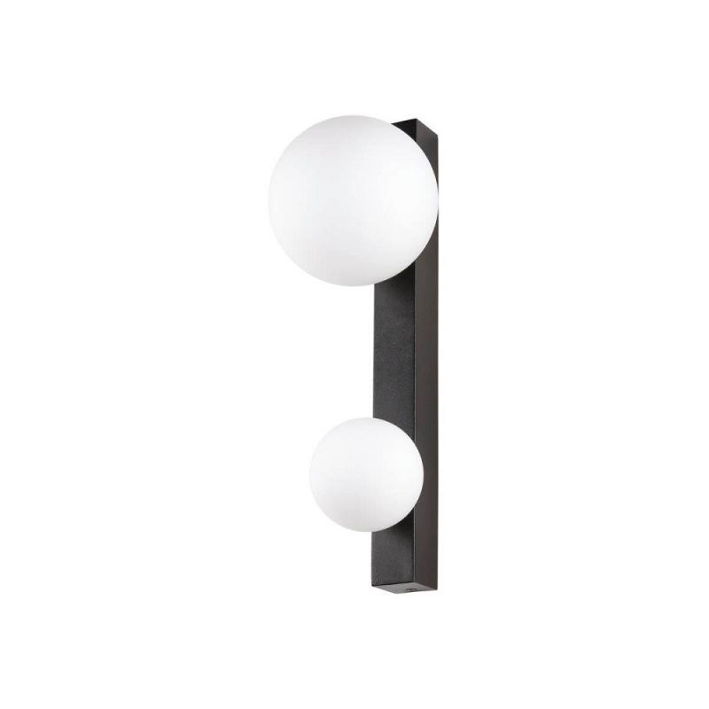 SLV 1009145 SUN WL DOUBLE G9 Wandaufbauleuchte schwarz IP20