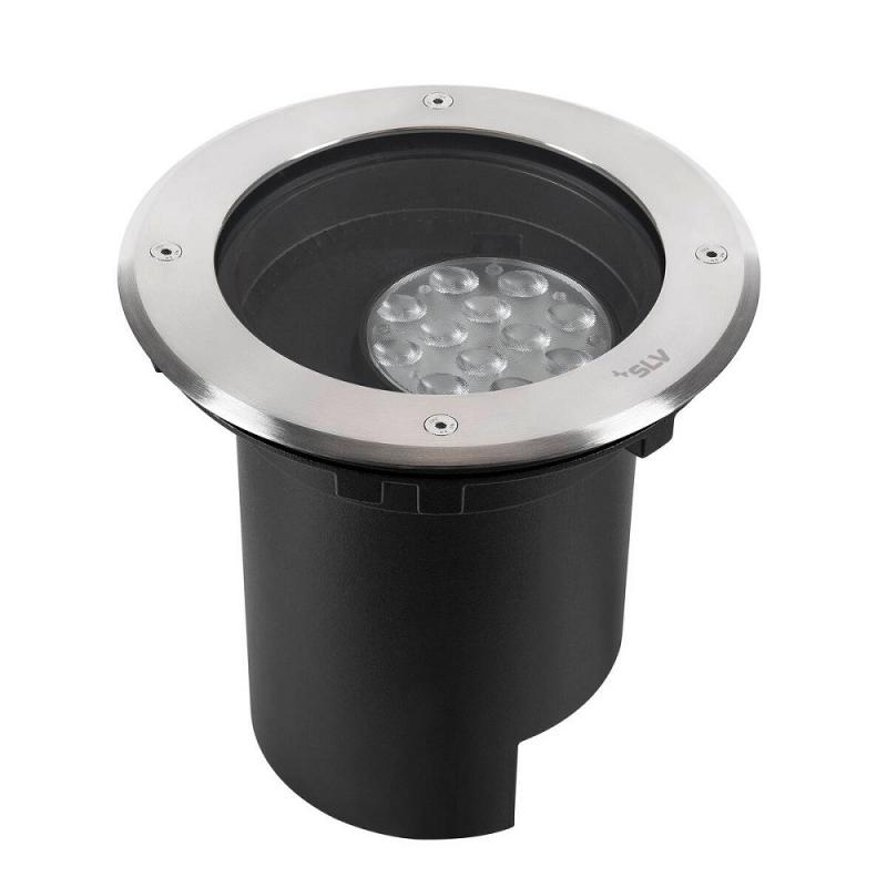 SLV 1009168 DASAR® L Bodeneinbauleuchte LED 3000K Edelstahl/Schwarz IP67 DALI