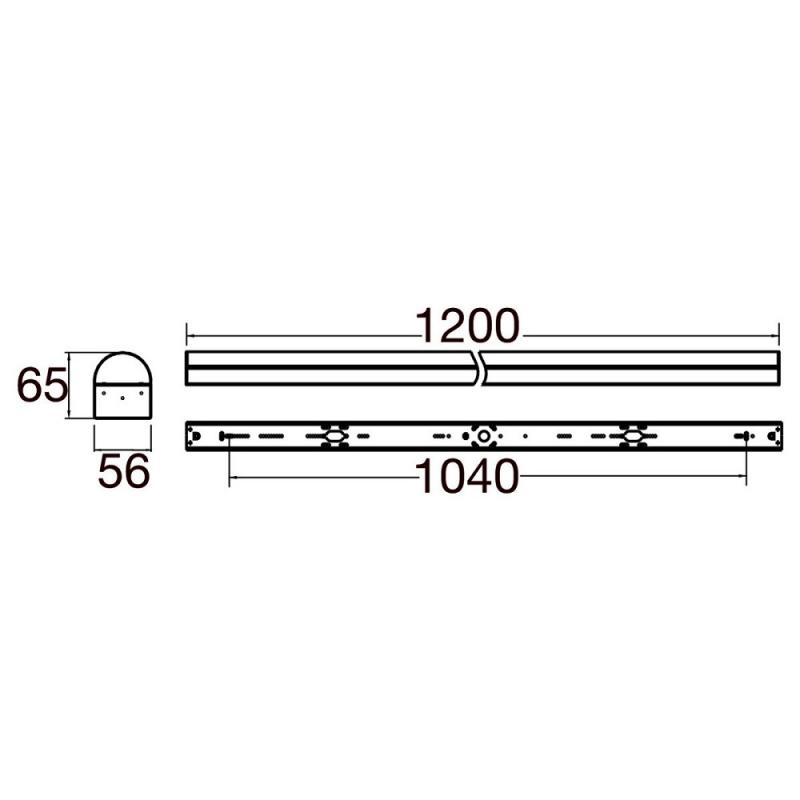SLV 1009253 BATTEN P 1200 LED 52 EM 3H Notlicht 830/840/850 WH Aufbauleuchte 1200mm