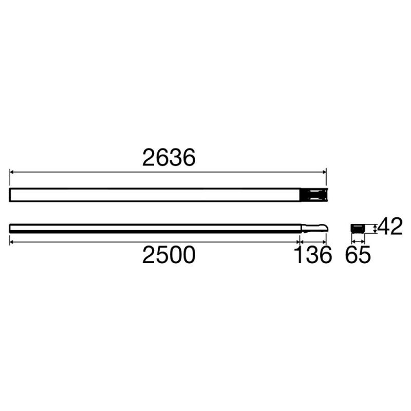 SLV 1009237 EASYLIGHT BC 2500 Blind Cover 7-polig 2,5mm² WH Lichtbandsystem Zubehör