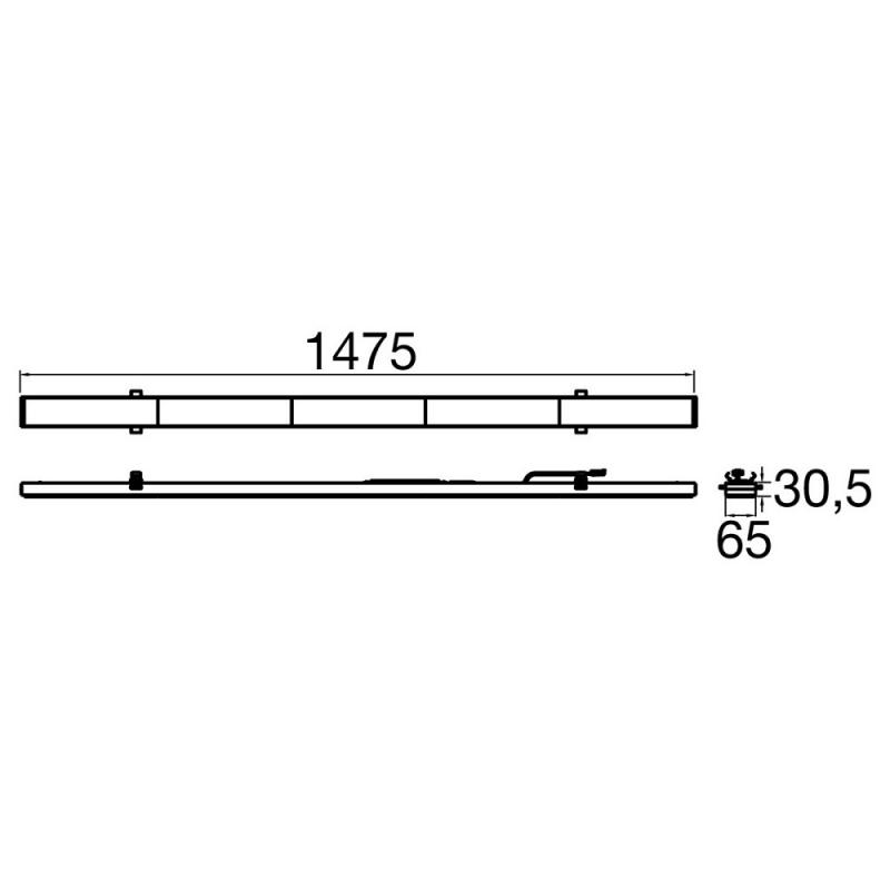 SLV 1009192 RETRO LT 1500 25W 4800lm IP20 LED Lichtbandsystem DALI MB Optik CCT Switch