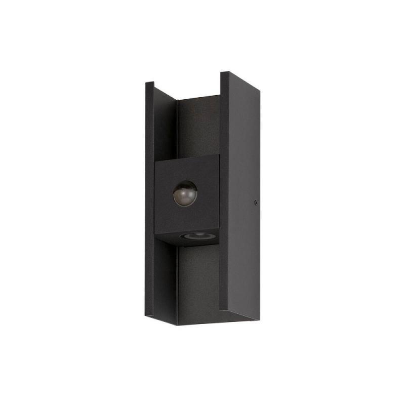 SLV 1010108 FLATT II Wandaufbauleuchte SENSOR 10W 2700K schwarz IP54