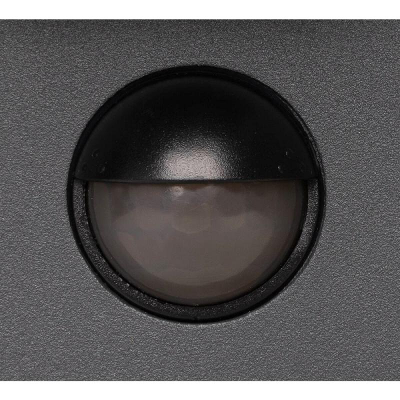 SLV 1010108 FLATT II Wandaufbauleuchte SENSOR 10W 2700K schwarz IP54