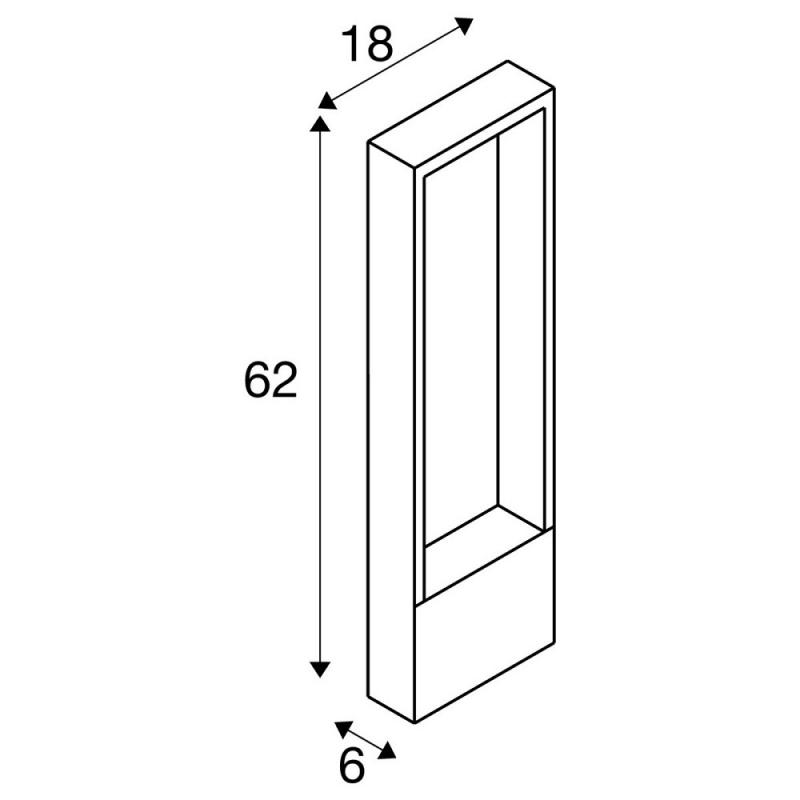 SLV 1010105 FLATT II 62 Stehleuchte PHASE 10W 2700K anthrazit/braun IP65